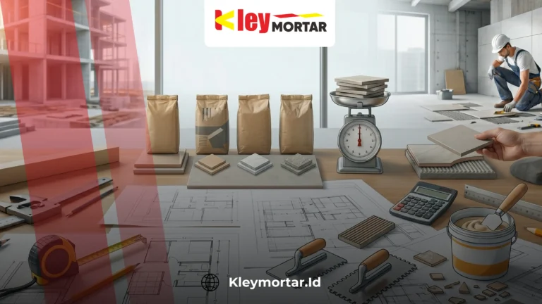 cara menghitung kebutuhan perekat keramik