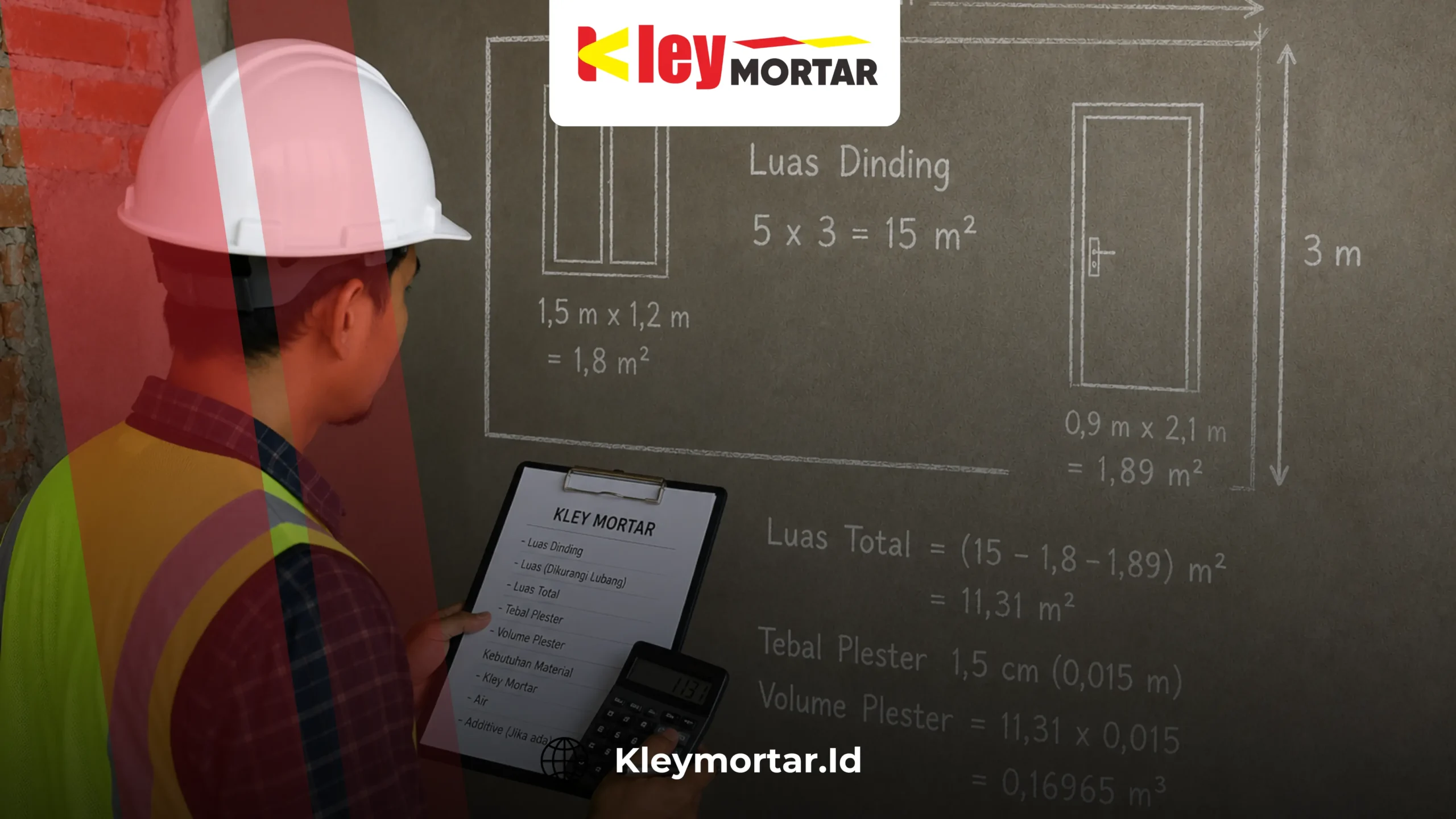cara menghitung kebutuhan plester dinding untuk bangunan rumah