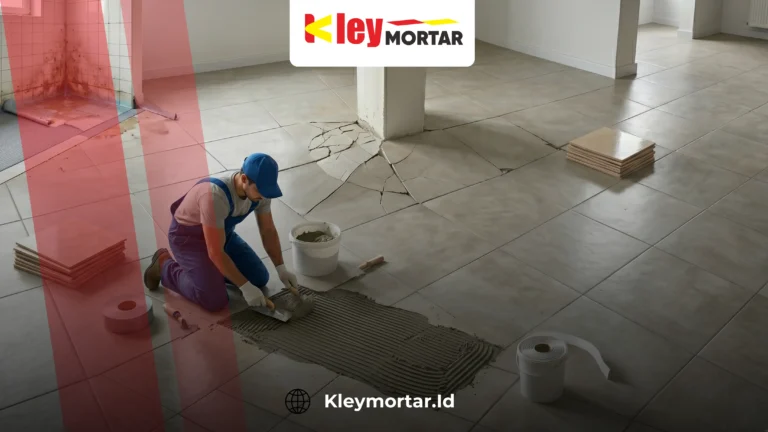 keramik terangkat pada lantai rumah akibat daya rekat yang kurang optimal
