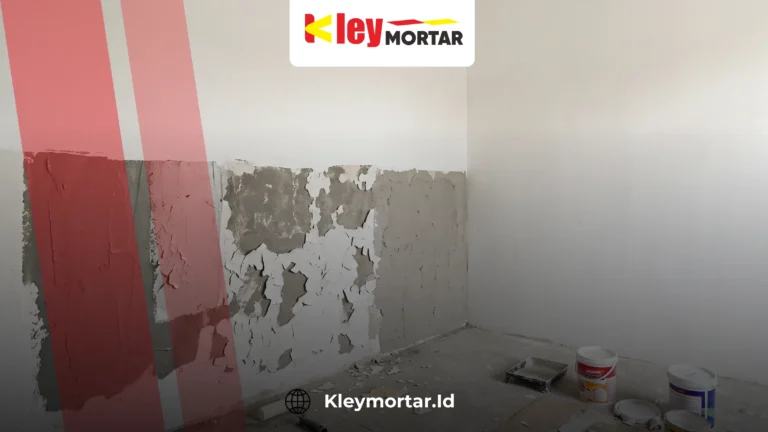 Acian dinding kering sebelum dicat pada proses finishing rumah