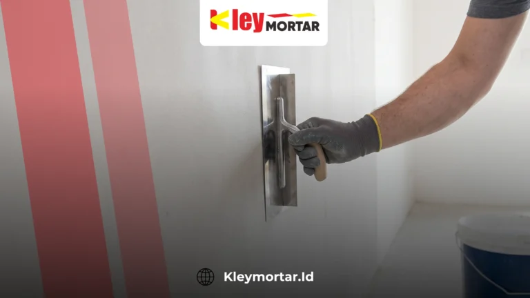 Cara mengaci dinding yang benar agar hasil rata dan halus menggunakan mortar instan Kley Mortar