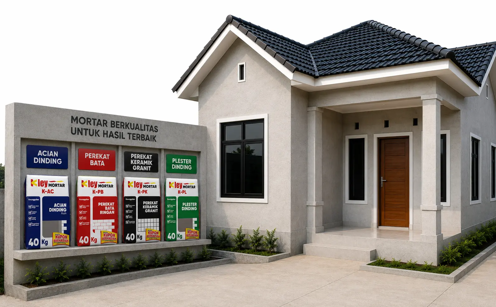Foto Rumah Menggunakan Kley Mortar