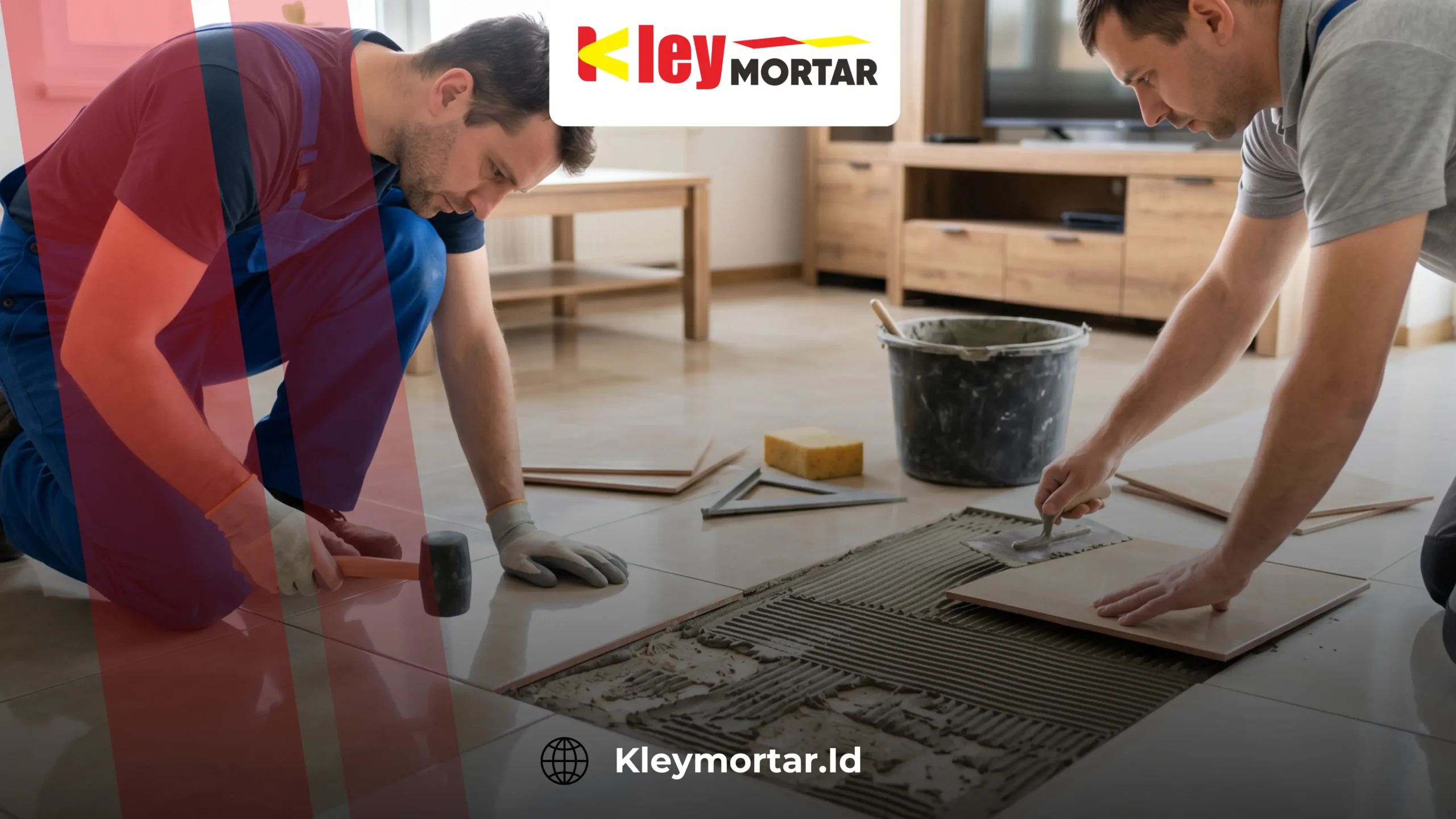 keramik berbunyi kopong akibat rongga udara di bawah permukaan keramik