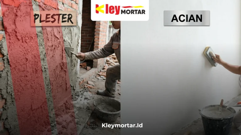 Perbedaan plester dan acian pada dinding rumah