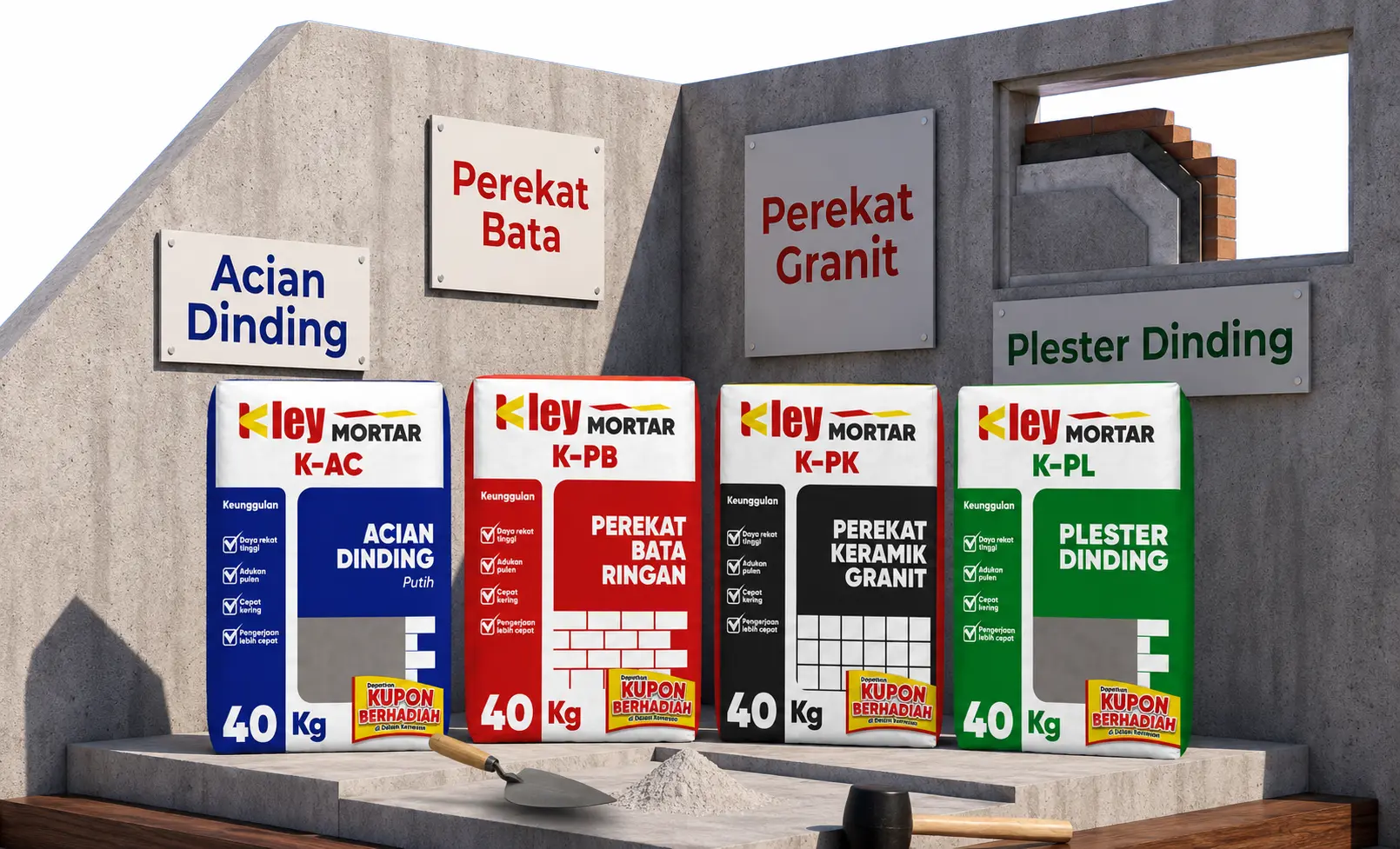 Tentang Produk Kley Mortar