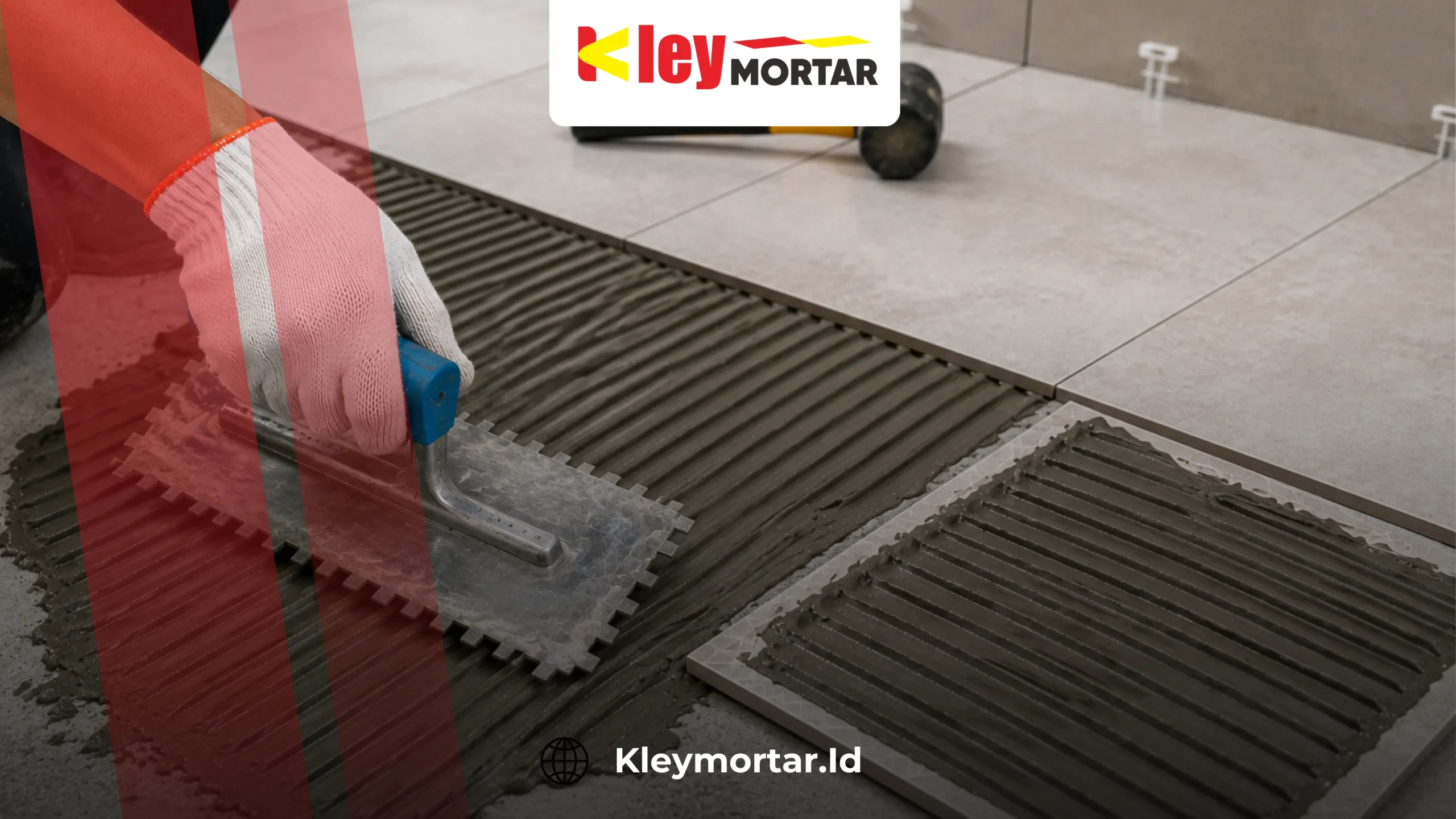 Cara mengaplikasikan perekat keramik yang benar agar keramik tidak kopong