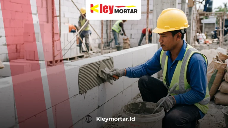 Menghemat penggunaan mortar instan pada pekerjaan plester dinding agar hasil lebih maksimal