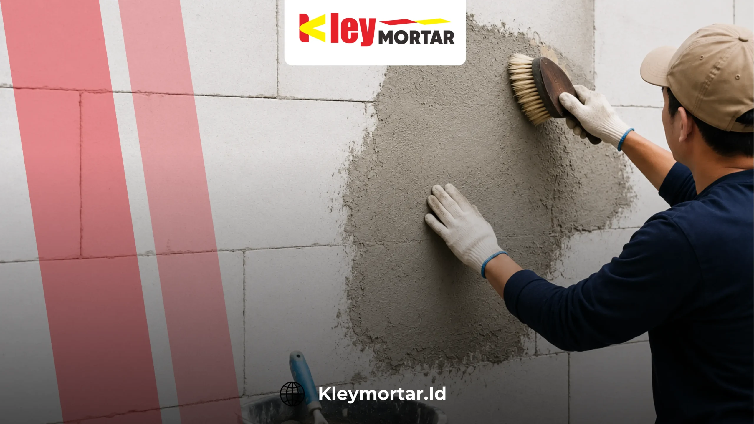 Menyiapkan permukaan dinding sebelum menggunakan semen instan