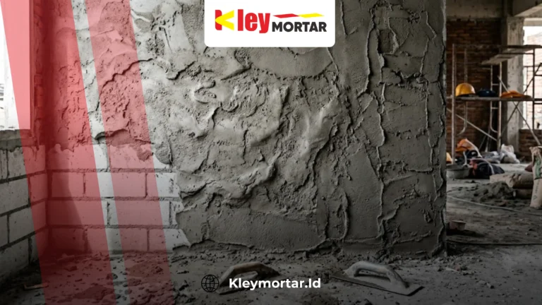 Plester dinding tidak rata pada permukaan dinding