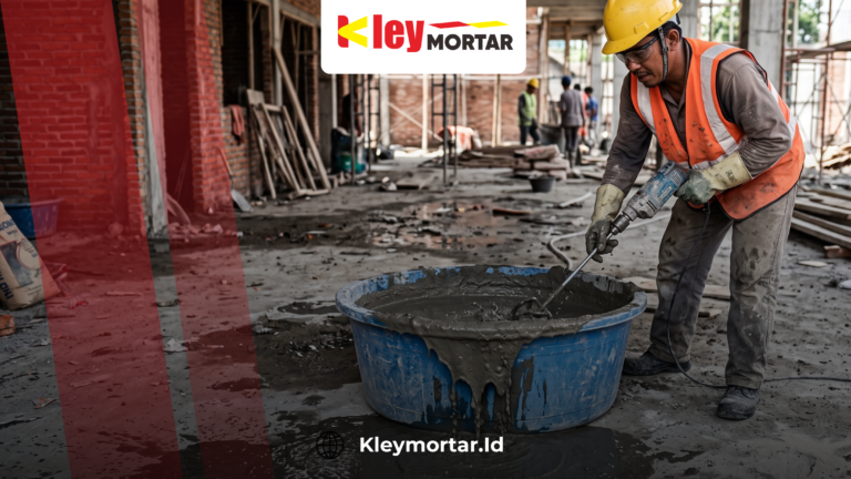 Kesalahan mengaduk mortar instan