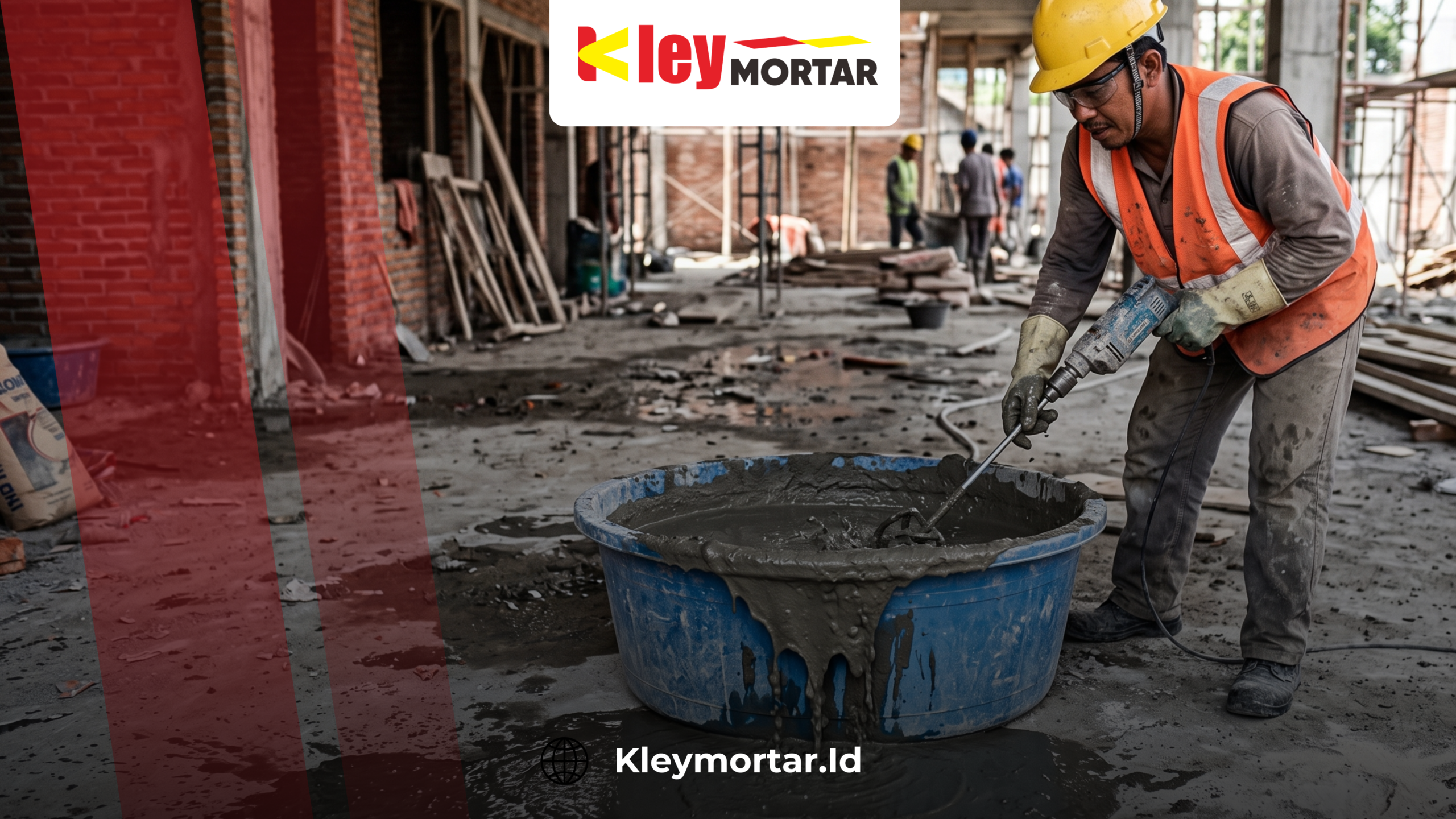 Kesalahan mengaduk mortar instan